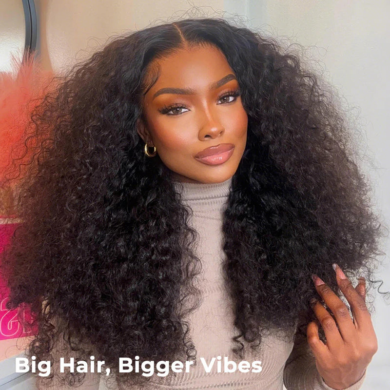 M‑Cap 9x6 Burmese Curly Wear Go Glueless Drawstring Human Hair Wig, 250% Density Pre‑Cut Lace for Beginners
