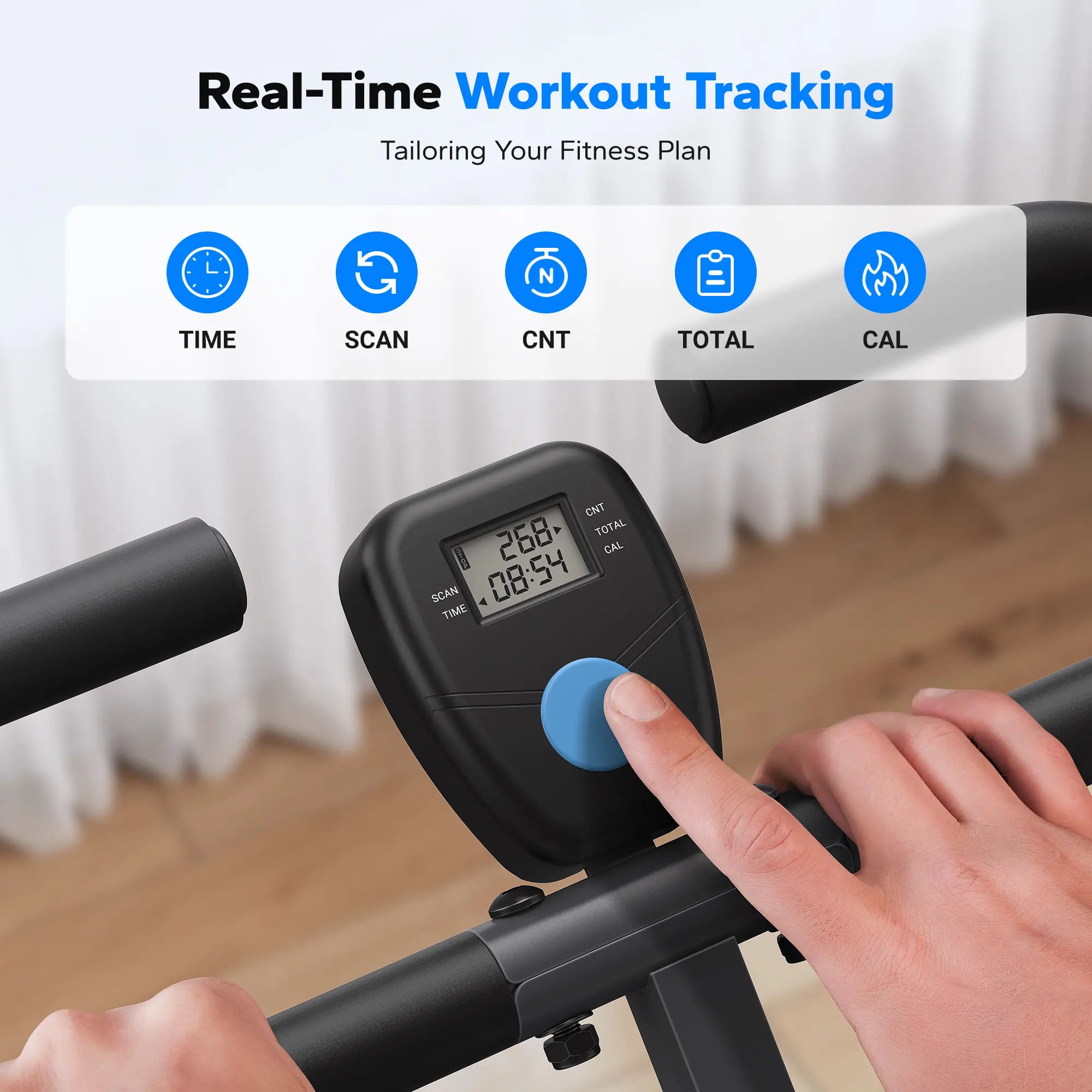 2‑in‑1 Squat Rowing Machine | Home Glute & Leg Trainer