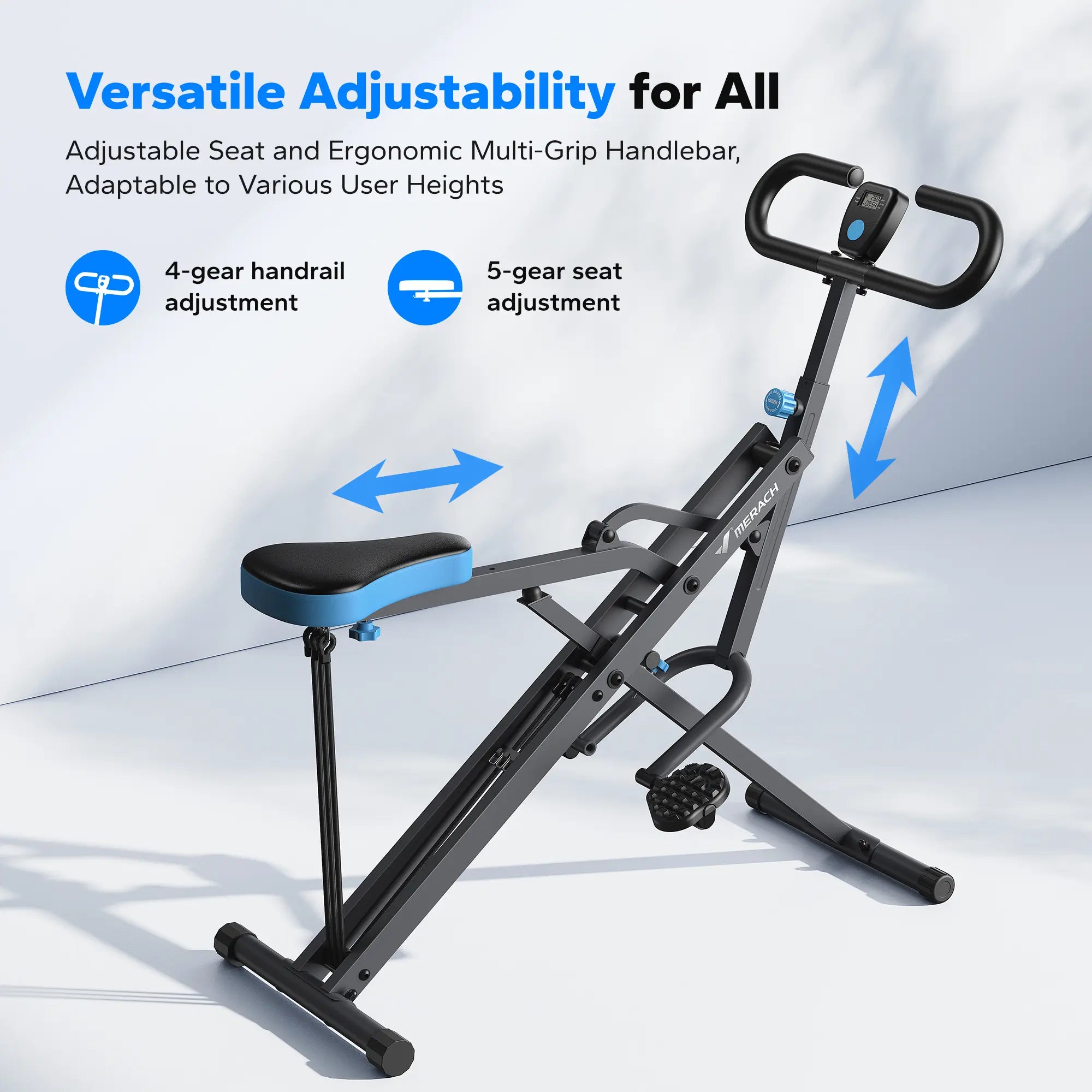 2‑in‑1 Squat Rowing Machine | Home Glute & Leg Trainer