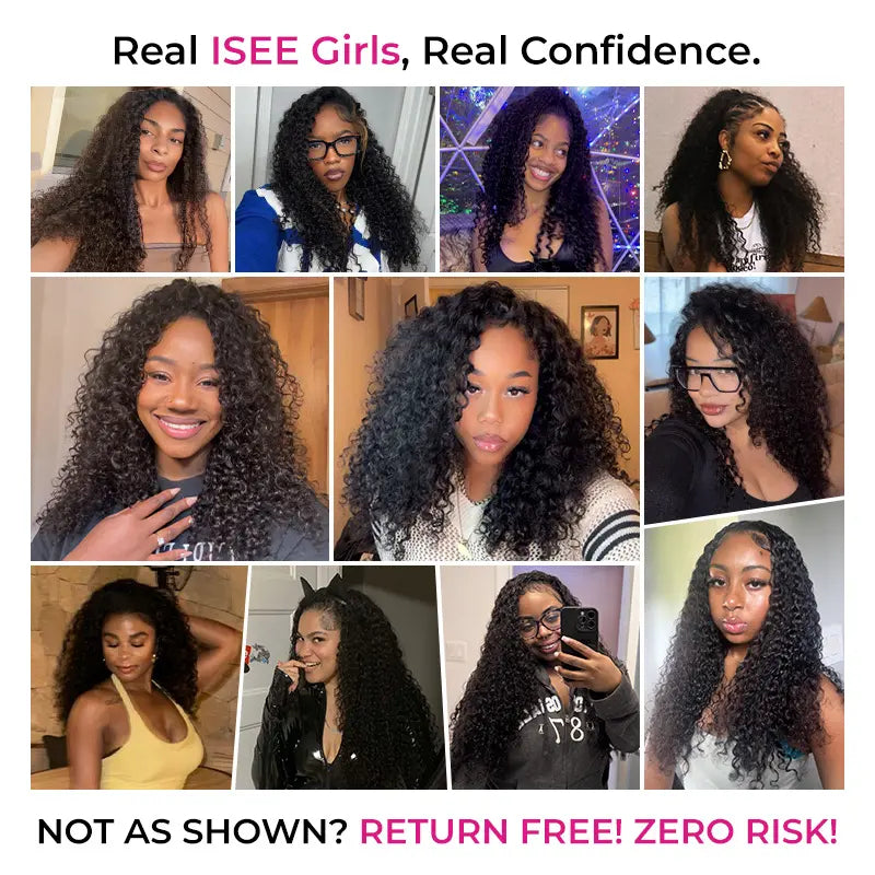 Water Wave Wear Go Half Wig Glueless Human Hair Wig, Invisible Hairline Seamless Flip Over Wig, Beginner‑Friendly No Leave‑Out Summer Budget Wig Beach Essentials