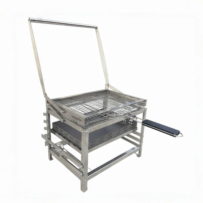 Adjustable Height Rotating Charcoal BBQ Grill – Premium Outdoor Cooker