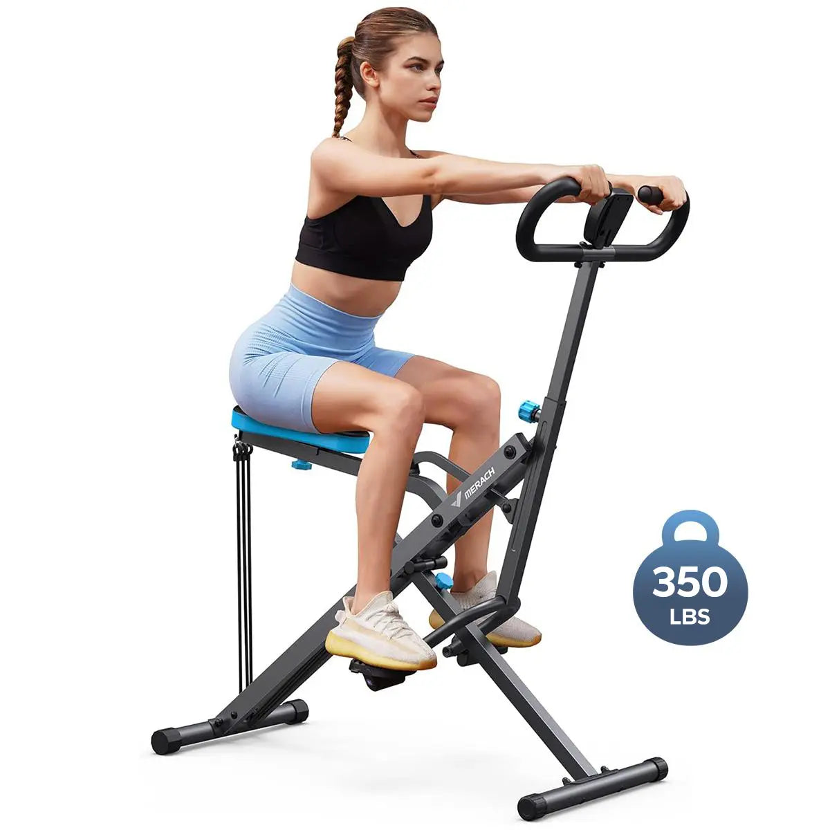 2‑in‑1 Squat Rowing Machine | Home Glute & Leg Trainer