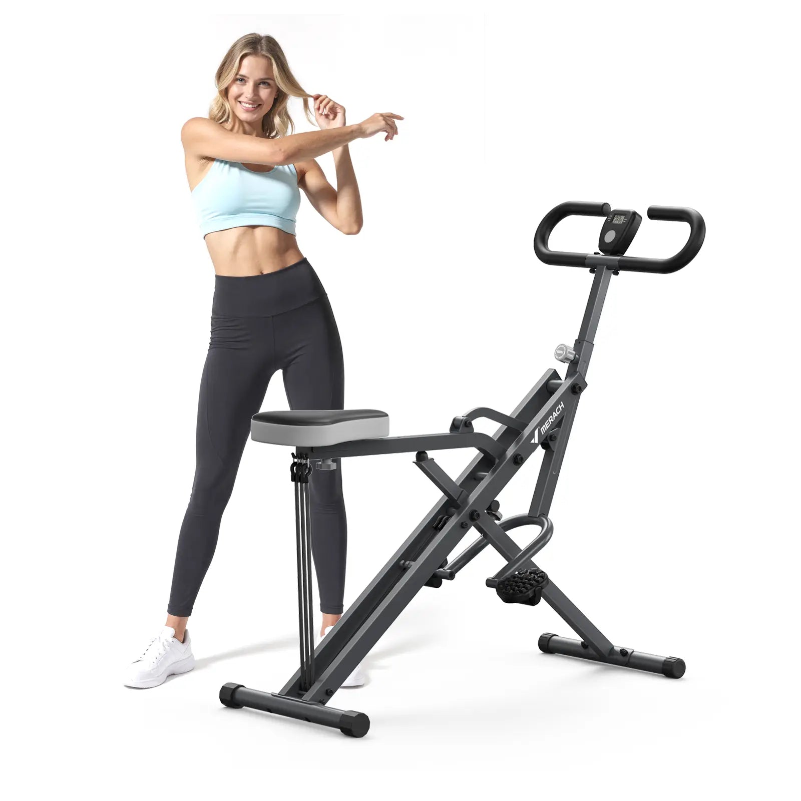2‑in‑1 Squat Rowing Machine | Home Glute & Leg Trainer