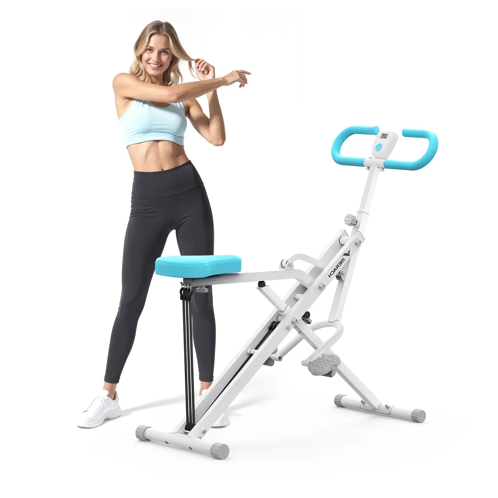 2‑in‑1 Squat Rowing Machine | Home Glute & Leg Trainer
