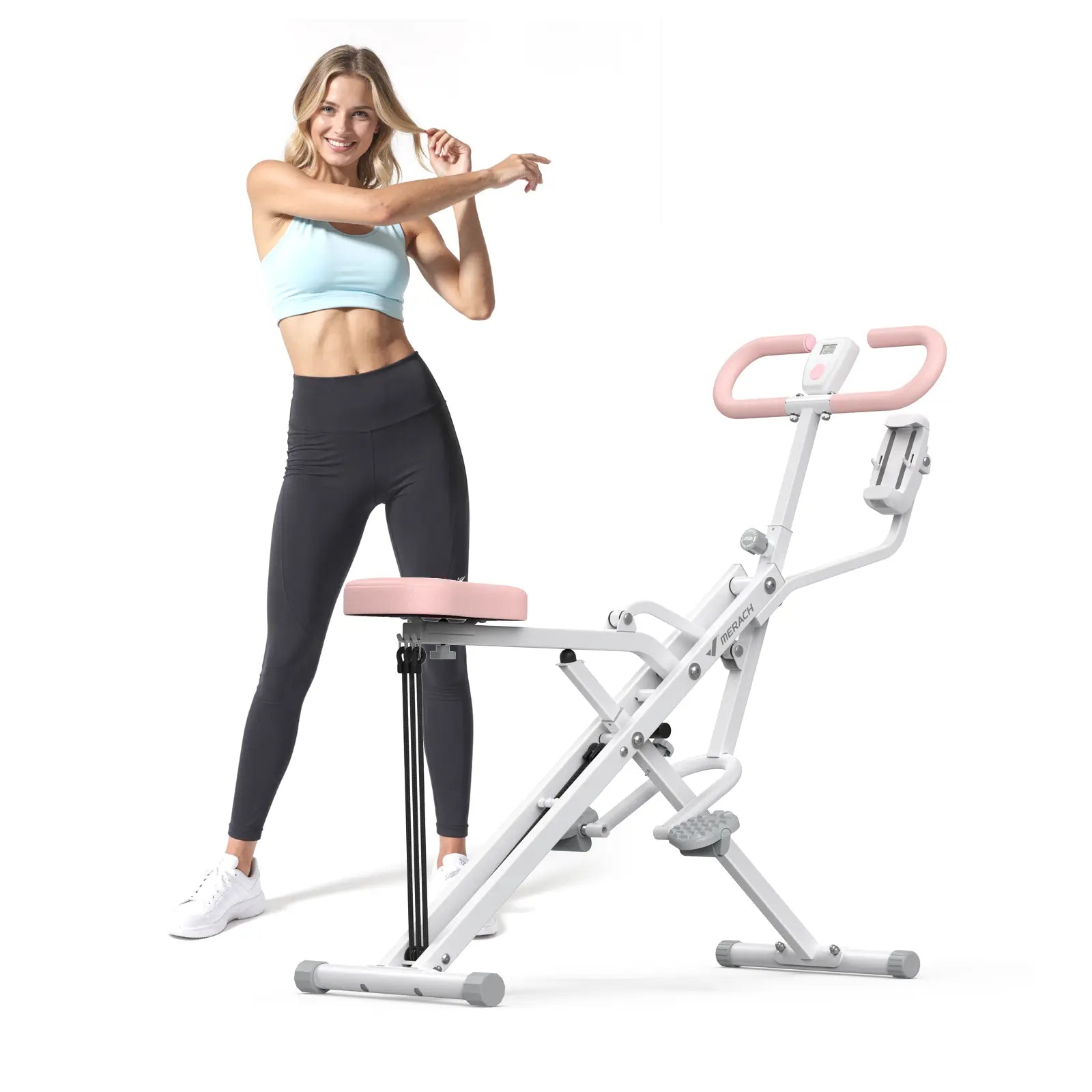 2‑in‑1 Squat Rowing Machine | Home Glute & Leg Trainer