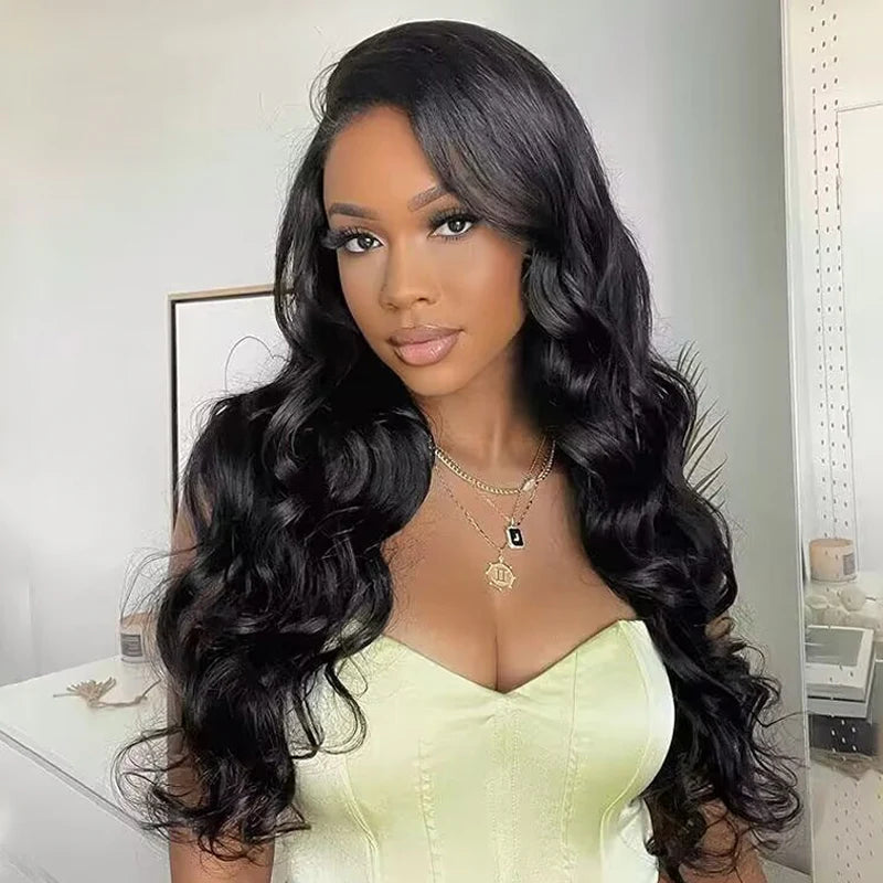 M‑Cap 9x6 Body Wave Wear Go Glueless Human Hair Wig, Pre‑Bleached Tiny Knots HD Lace